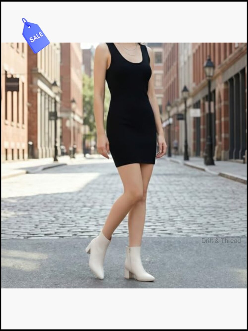 Pointed Toe Chunky Block Heel Ankle Booties Low Heel - Picture 2 of 7